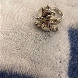 Silver Cat Ring